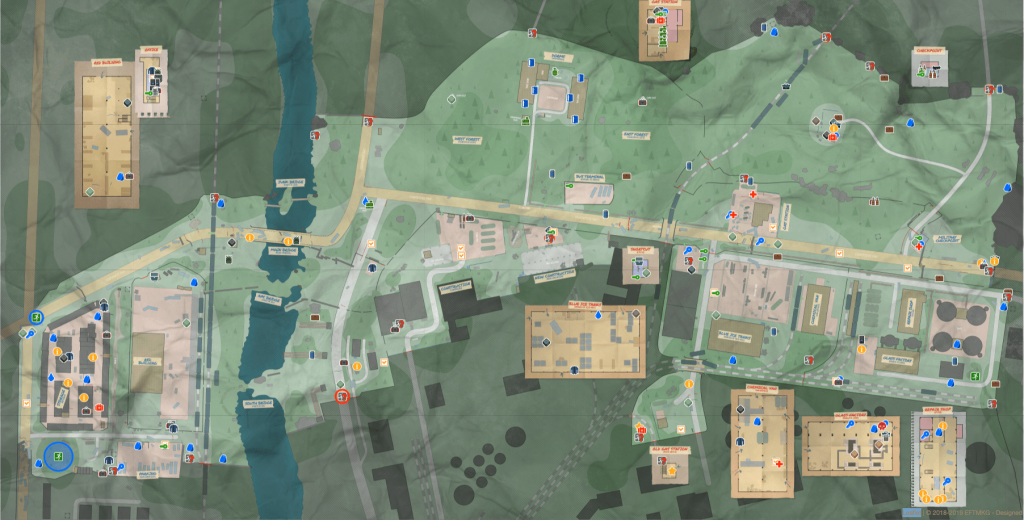 Map of Customs Extractions and Spawns