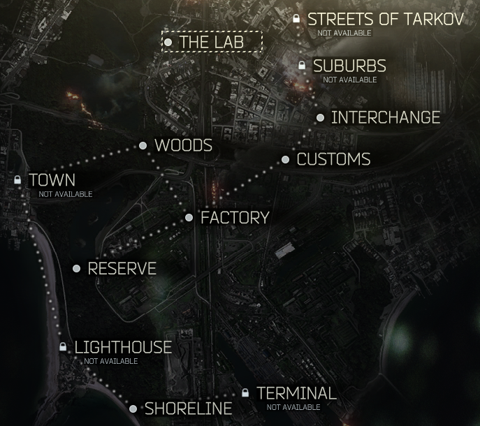 escape from tarkov the lab map